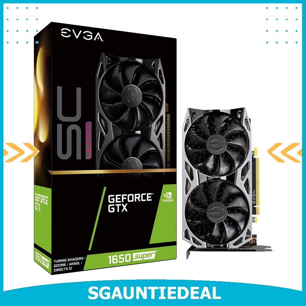 EVGA GeForce GTX 1650 Super SC Ultra Gaming 4GB GDDR6 Dual Fan Metal Backplate 04G P4 1357 KR Computers Tech Parts Accessories Computer Parts on Carousell