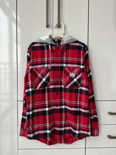 Fingercroxx Flannel Longsleeves with Hoodie
