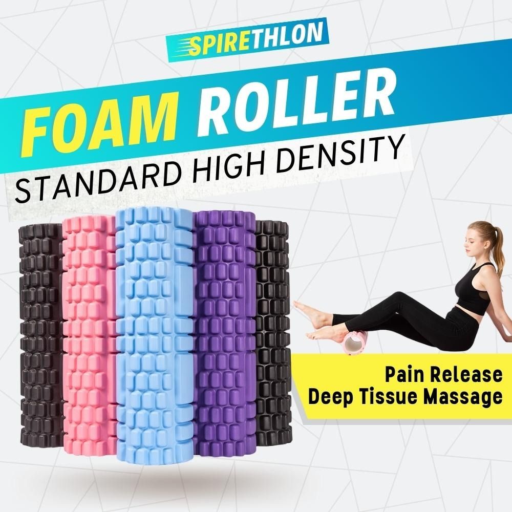 Deep Massage Foam Roller - Black/Blue