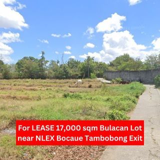 For Lease 17,000 sqm Bulacan Lot near NLEX BOCAUE Tambobong Exit Waltermart Sta Maria Philippine Arena New Manila International Airport