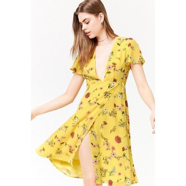 FOREVER 21| FLORAL WRAP DRESS (Category: Dresses) located in Naga. Submitted by tefite (Listing ID 1233946902, Image 2). Description: BRAND: Forever 21 MINE: 500 | Size: Small EUC | Yellow, multicolor floral dress | Wrap dress Ang sexy ng damit na to mababa yung nekline kaya perfect sa may maliliit na dibdib pang awra sa beach. Delicate and super flowy fabric NOTE ‼️ 🌷Payment first, wait for my confirmation & invoice. 🌷First to comment "mine" b
