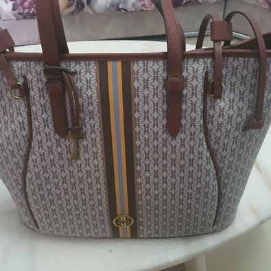 Fossil large tote deals