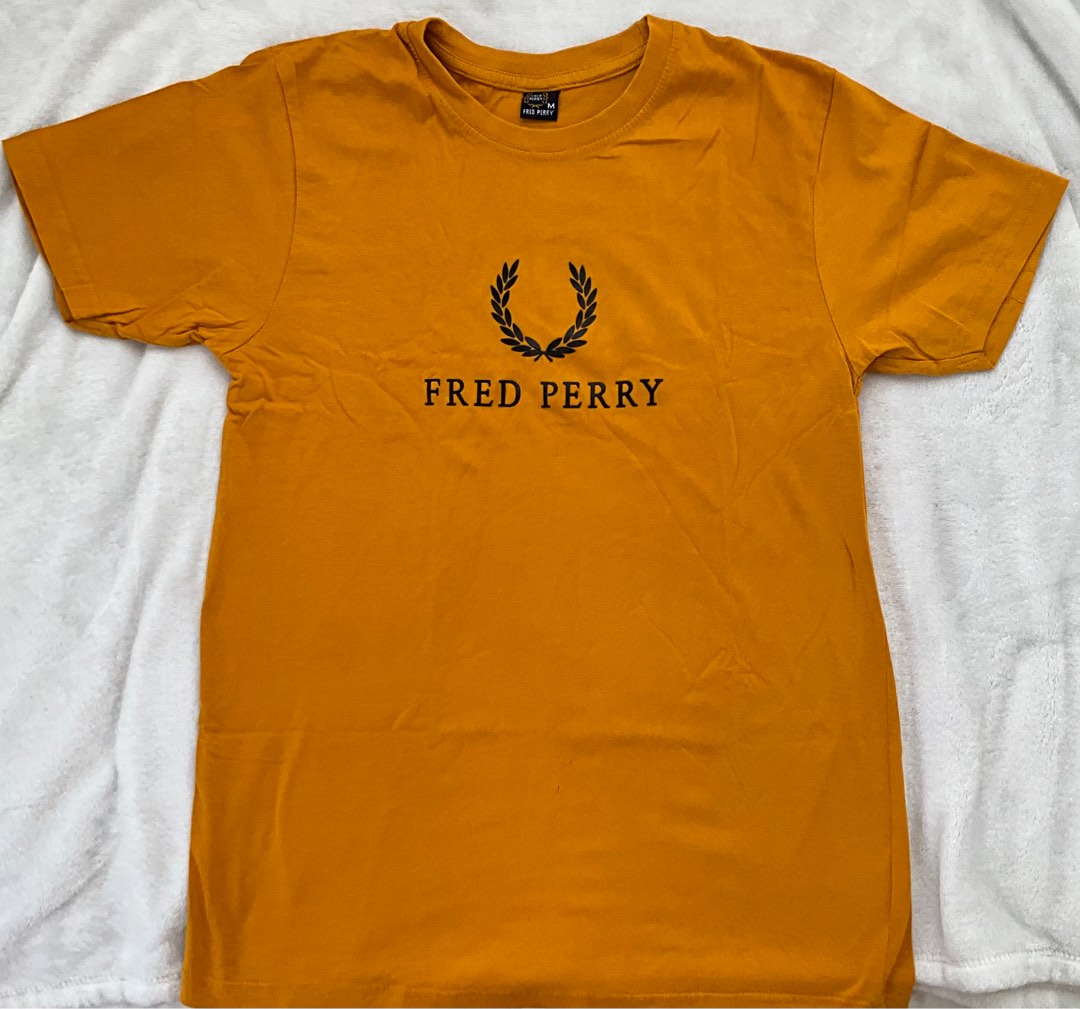 Fred perry shirt (mustard yellow), Men's Fashion, Tops & Sets, Tshirts ...