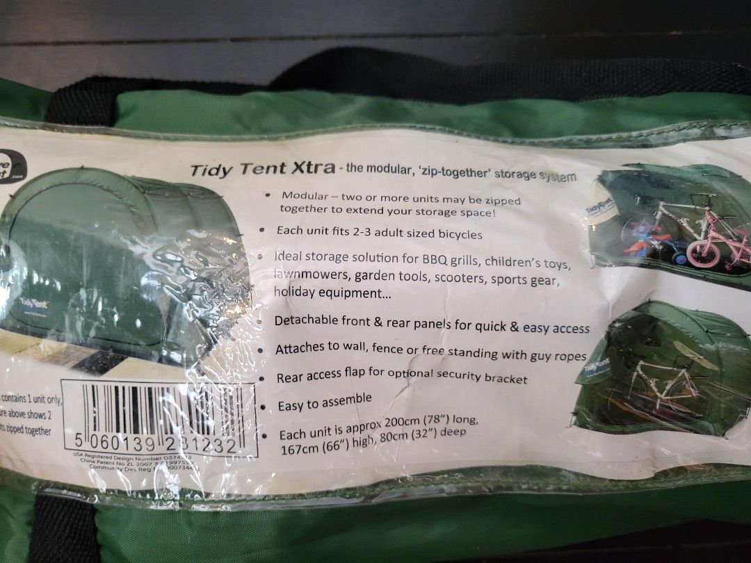 bike tidy tent