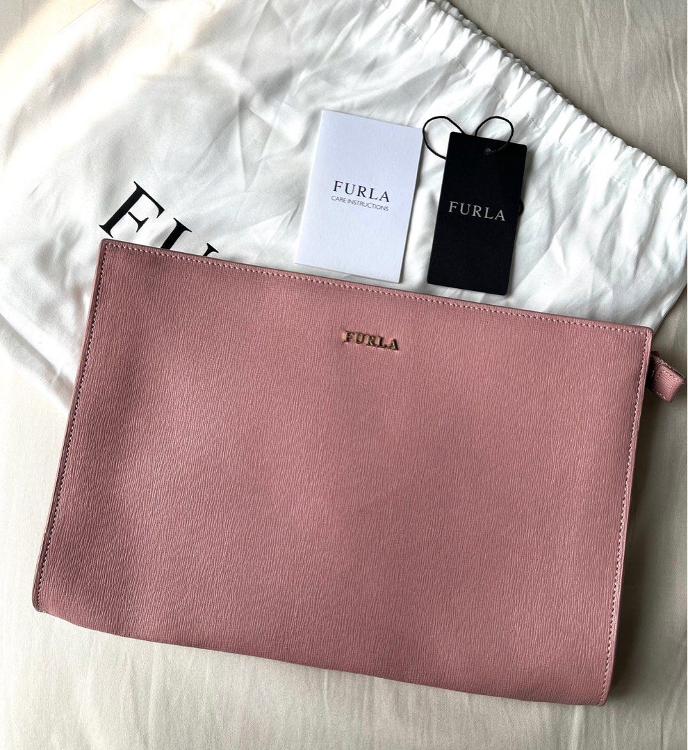 Furla Pouch Wristlet Pink