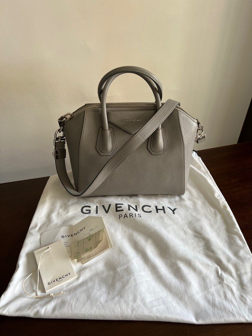 Givenchy antigona small pearl grey discount