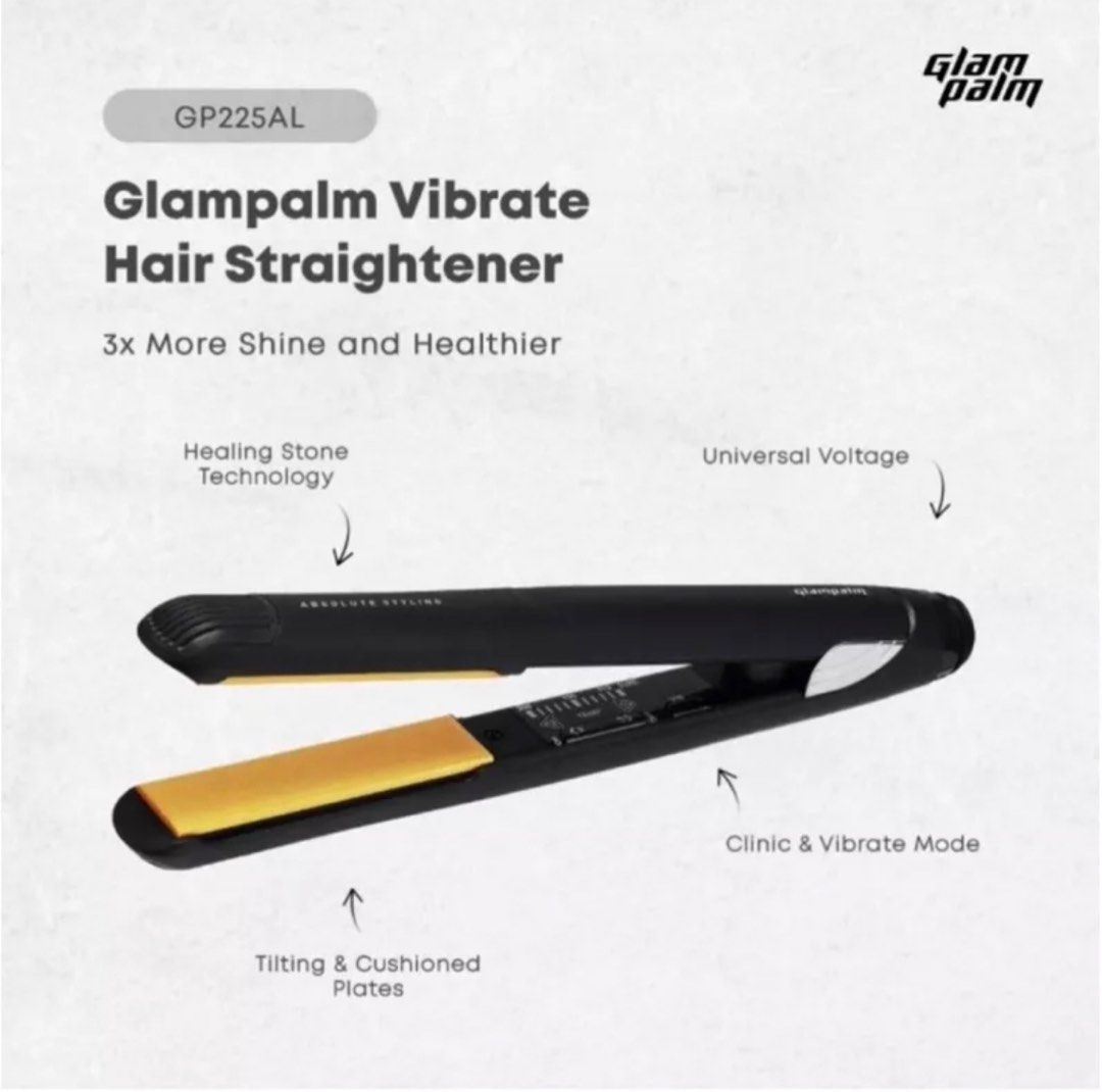 Glampalm vibrate hair straightener sale