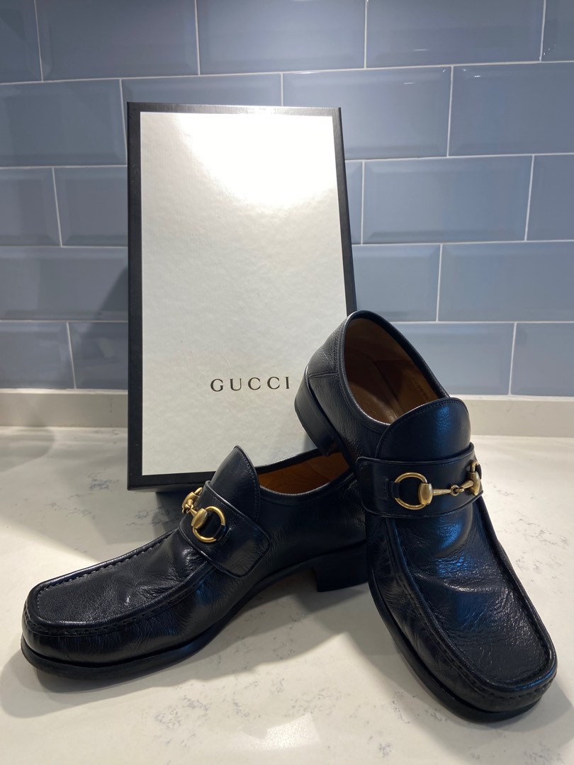 Kasut Gucci Leather, Men's Fashion, Footwear, Dress shoes on Carousell