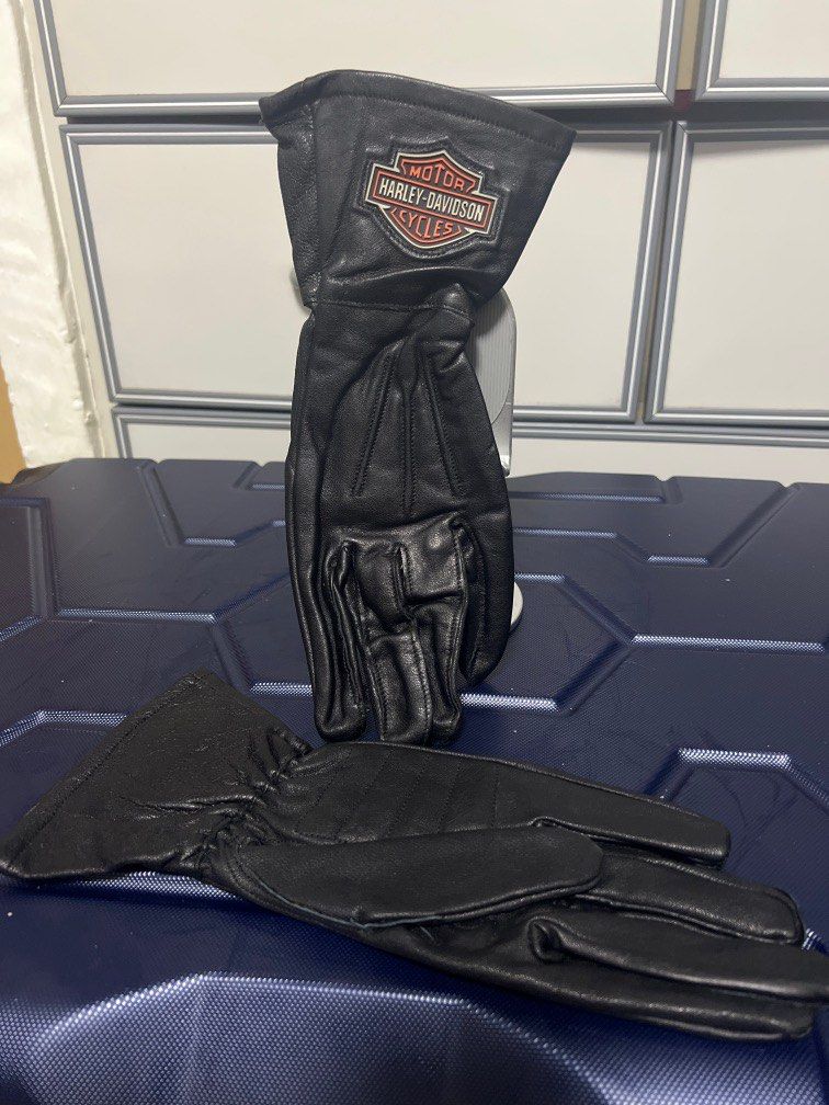 Harley Davidson Glove, Motorcycles, Motorcycle Apparel on Carousell