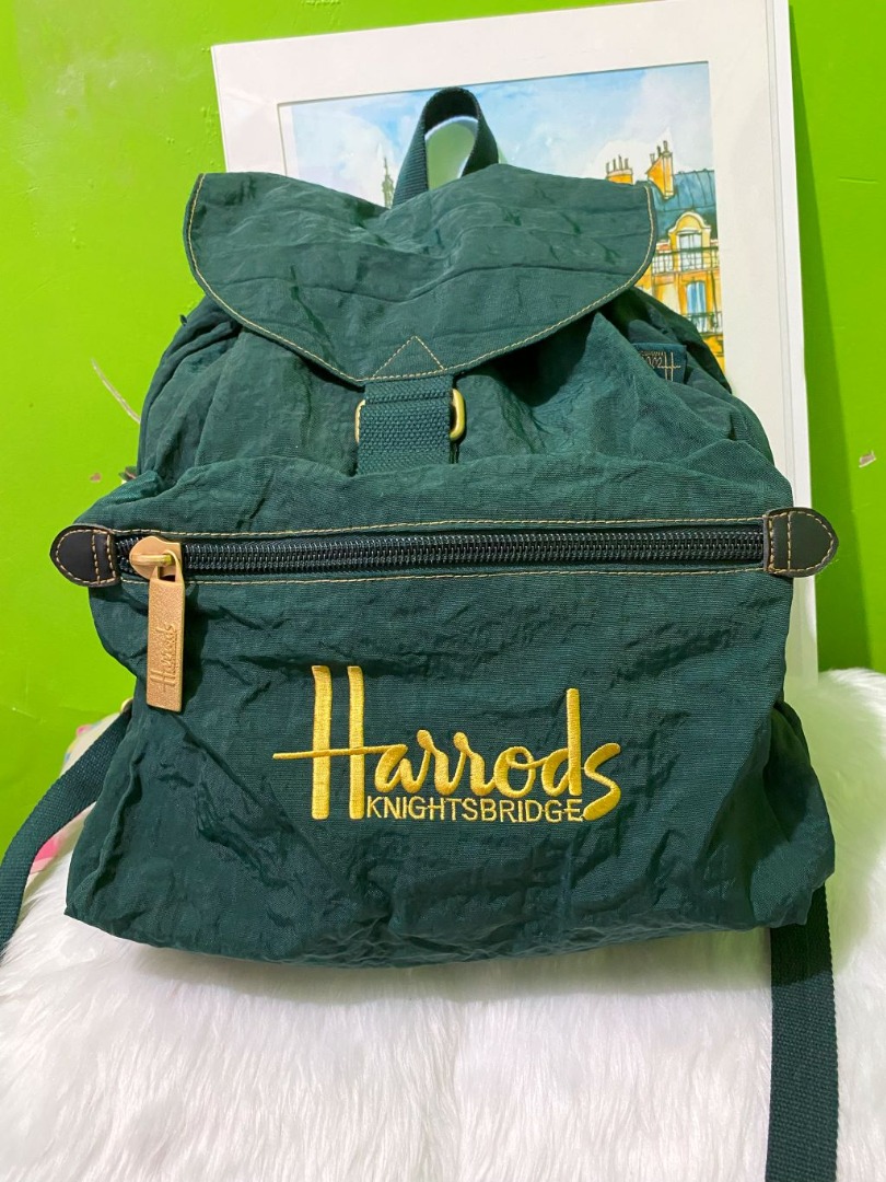 Harrods London Backpack, Women's Fashion, Bags & Wallets, Backpacks on