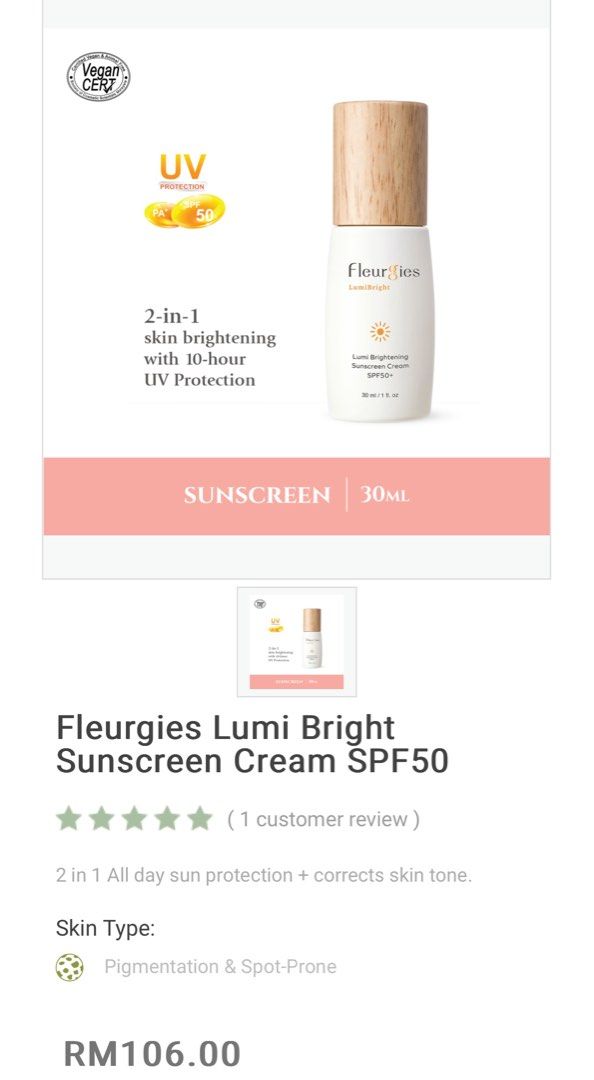 HERBALINE FLEURGIES, Beauty & Personal Care, Face, Face Care on Carousell