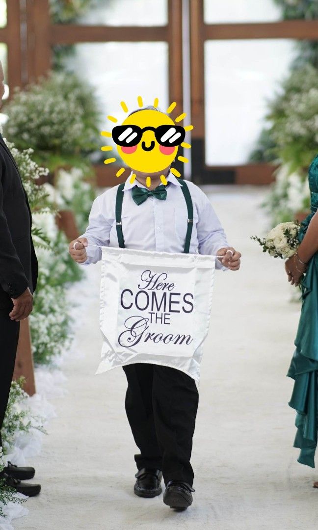 HERE COMES THE GROOM BANNER on Carousell