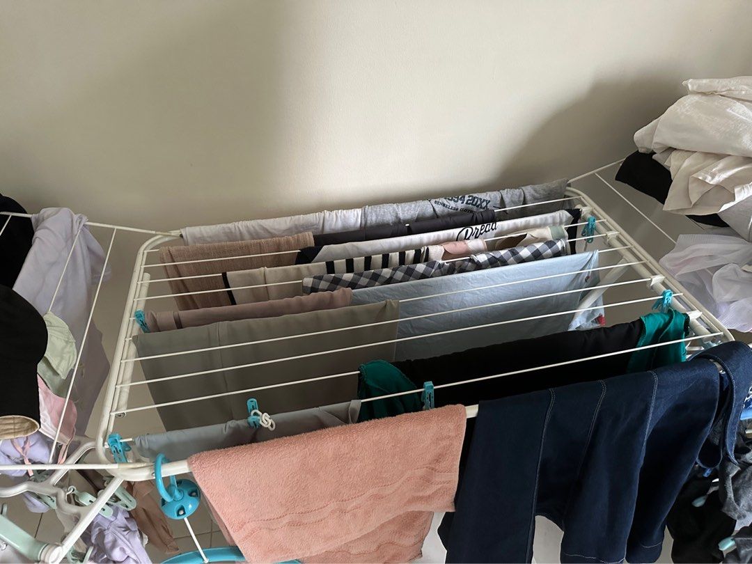 IKEA Fordable Large Indoor/outdoor Clothes Drying Rack, Furniture