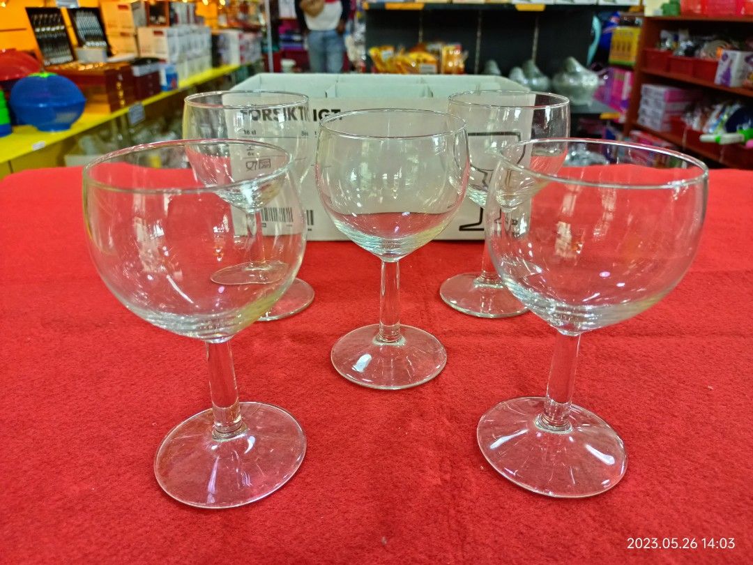 IKEA Forsiktigt Wine Glass, Furniture & Home Living, Kitchenware