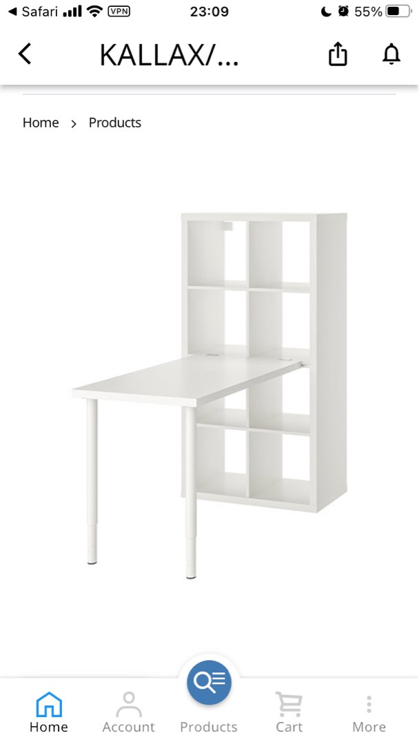 IKEA shelf table, 傢俬＆家居, 傢俬, 桌子 Carousell