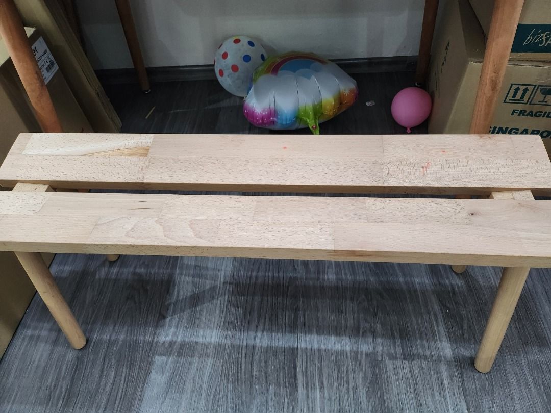 Ikea wooden bench, Furniture & Home Living, Furniture, Other Home