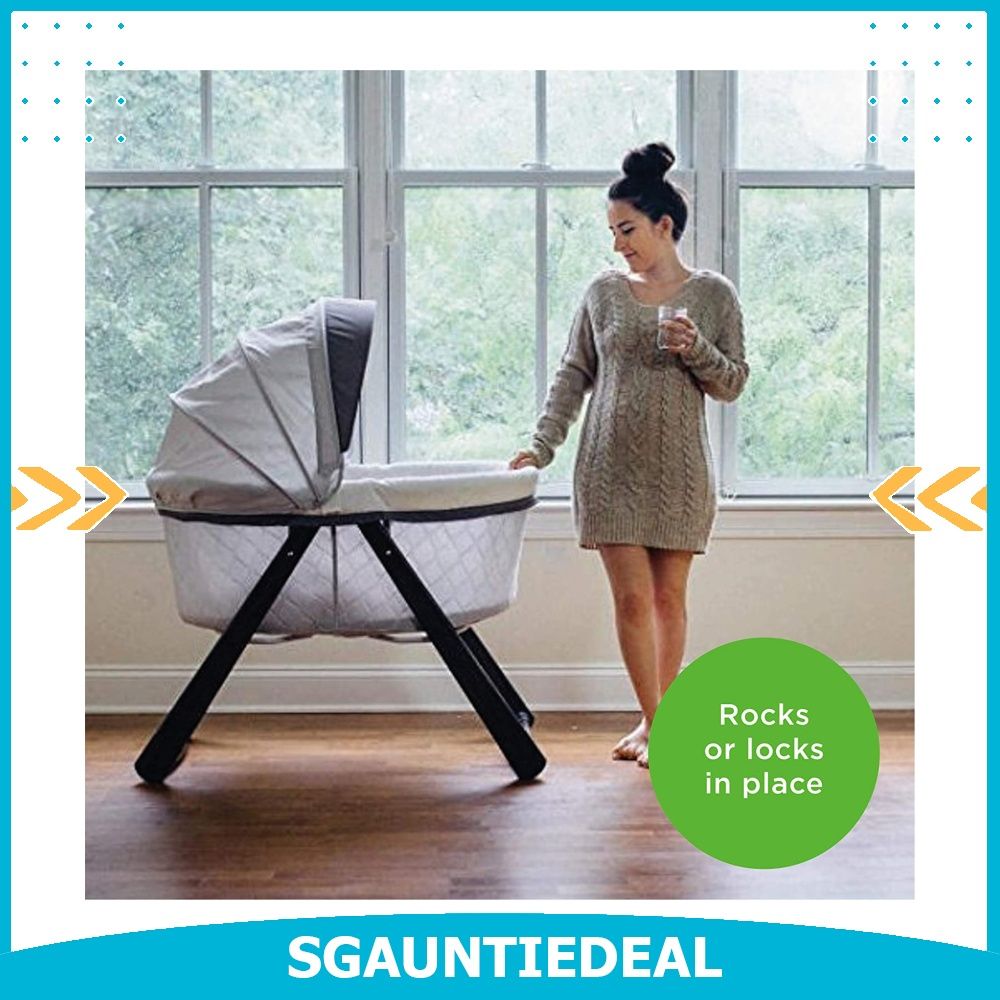 Ingenuity Foldaway Rocking Wood Bassinet Carrington Hobbies