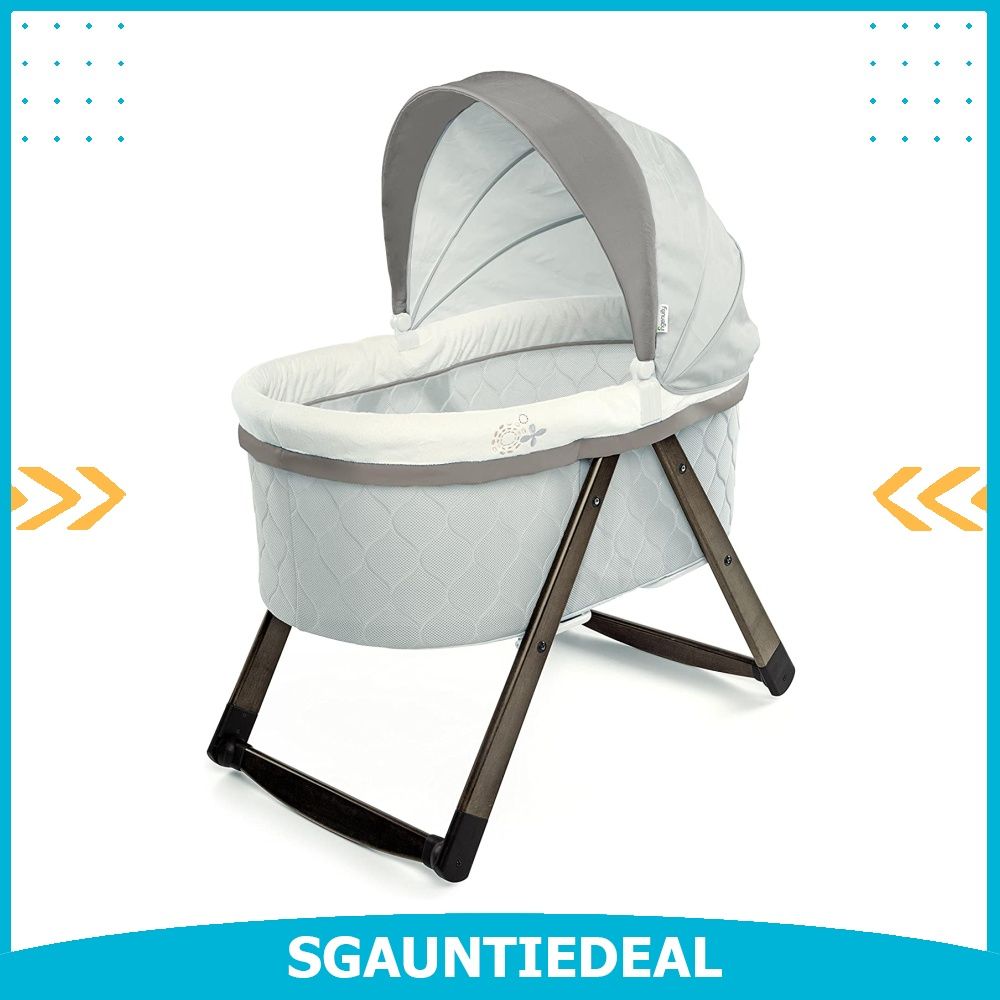 Ingenuity Foldaway Rocking Wood Bassinet Carrington Hobbies