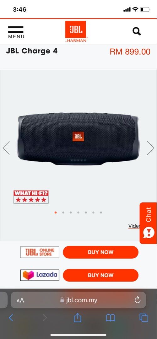 Lazada jbl charge best sale 4