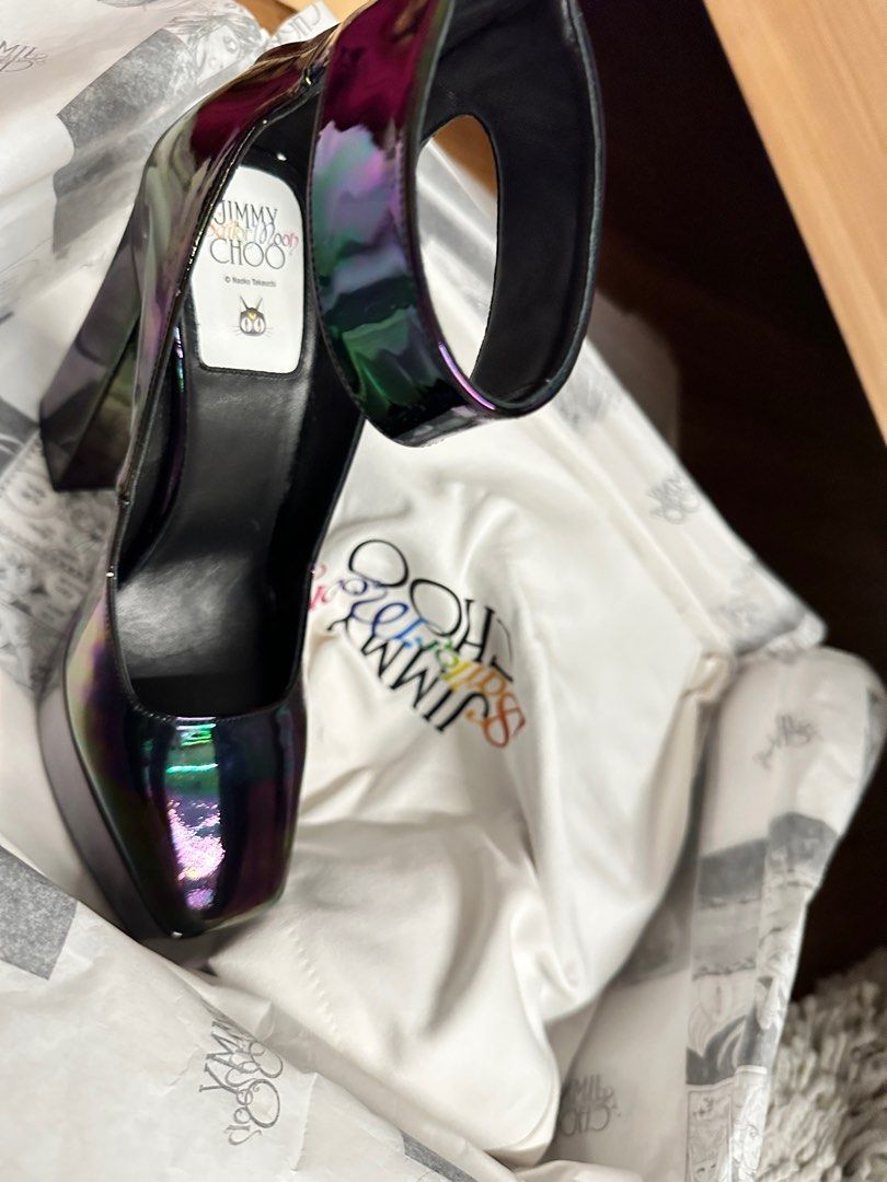 Jimmy choo x sailor moon Luna black pumps 140