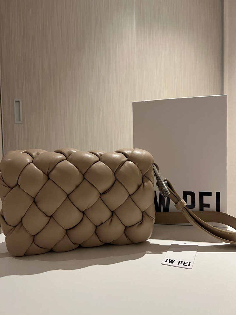 JW Pei Maze Crossbody bag in Almond, Women's Fashion, Bags & Wallets