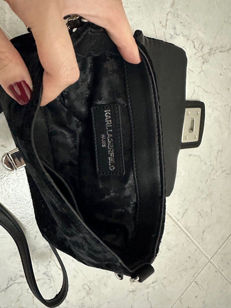 Karl Lagerfeld Sling bag, Luxury, Bags & Wallets on Carousell
