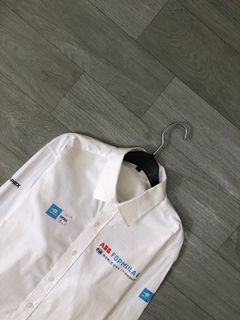 Kemeja FORMULA E Branded White Long Sleeve