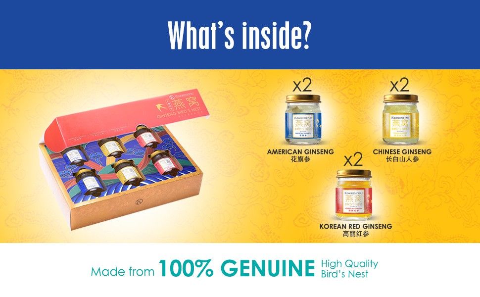 Kinohimitsu Bird's Nest with Ginseng/ Expiry 2025, Health & Nutrition