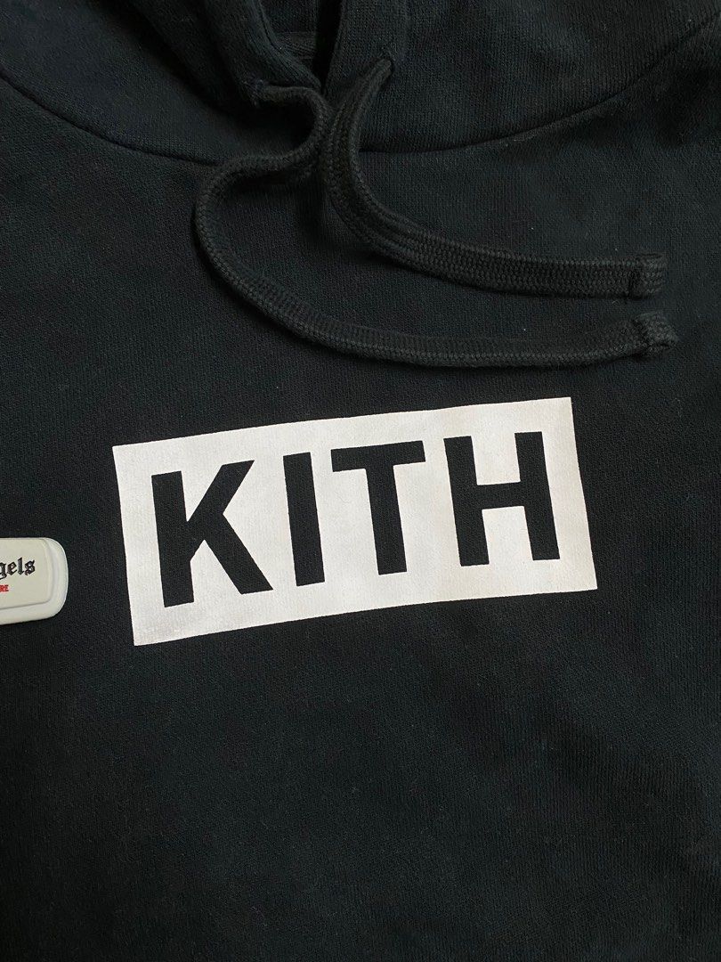 Kith black discount box logo hoodie