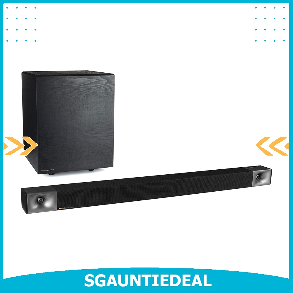 Klipsch Cinema 600 Sound Bar 3.1 Home Theater System with HDMIARC for