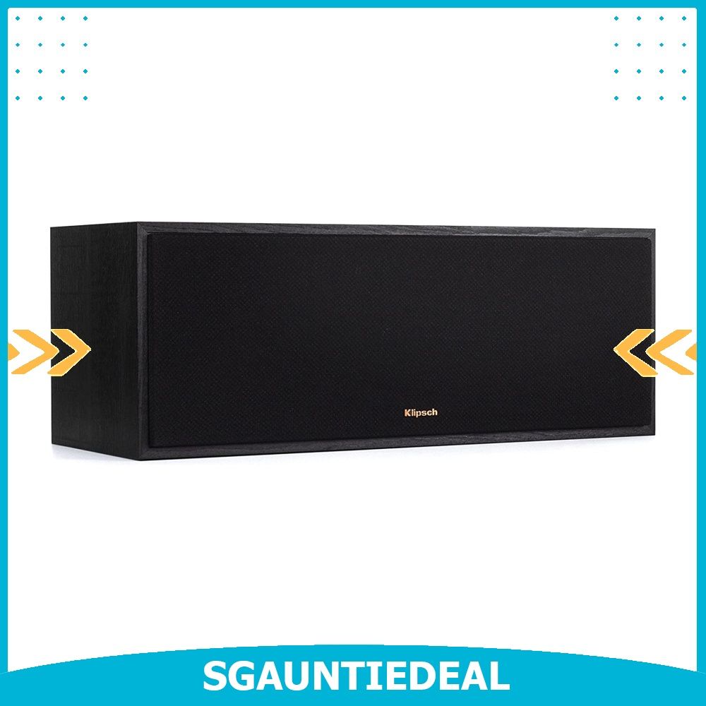 Klipsch R52C Powerful Detailed Center Channel Home Speaker Black