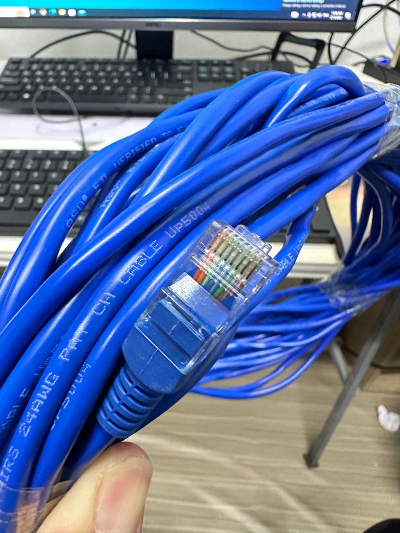 Lan cable Cat 5 20meter, Computers & Tech, Parts & Accessories, Cables ...