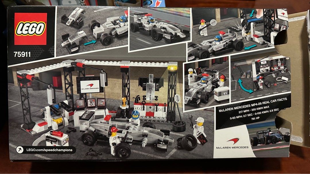 Lego Speed Champions McLaren Mercedes Pit Stop Hobbies Toys