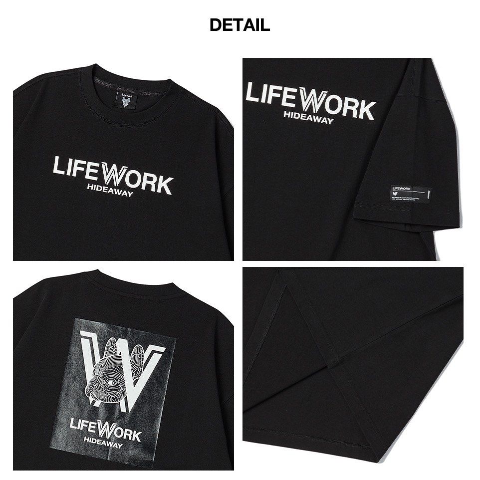 [LIFEWORK] Logo T-Shirt, Women's Fashion, Tops, Shirts on Carousell