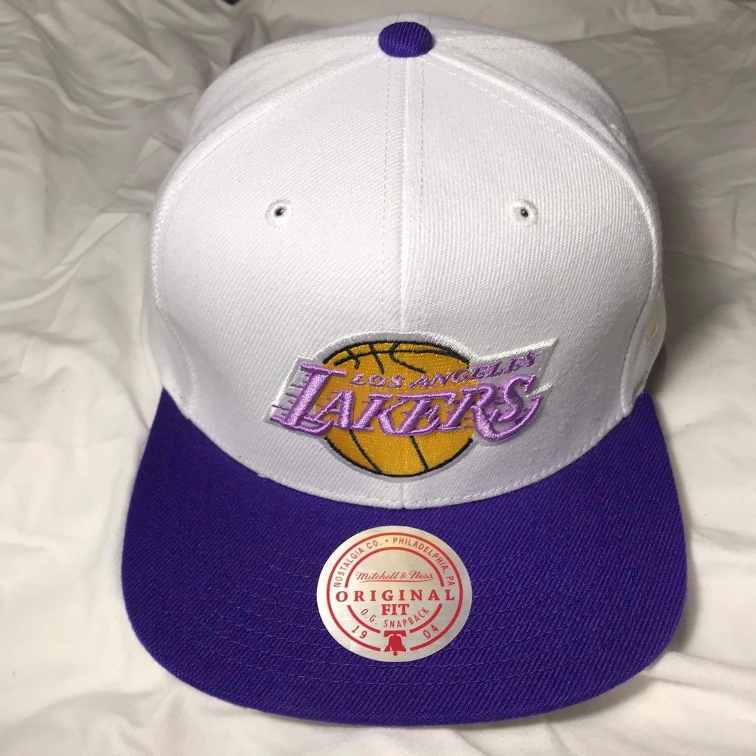 LOS ANGELES LAKERS CAP MICHELLE & NESS on Carousell