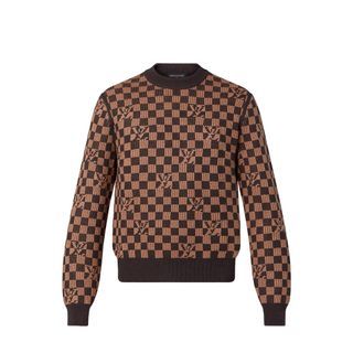 louis vuitton crew neck embroidered logo knit sweater, Men's Fashion, Tops  & Sets, Hoodies on Carousell