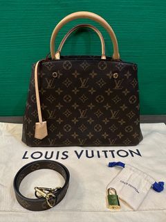 Louis Vuitton Bowling Montaigne GM Purple Epi Leather Handbag w/ Receipt