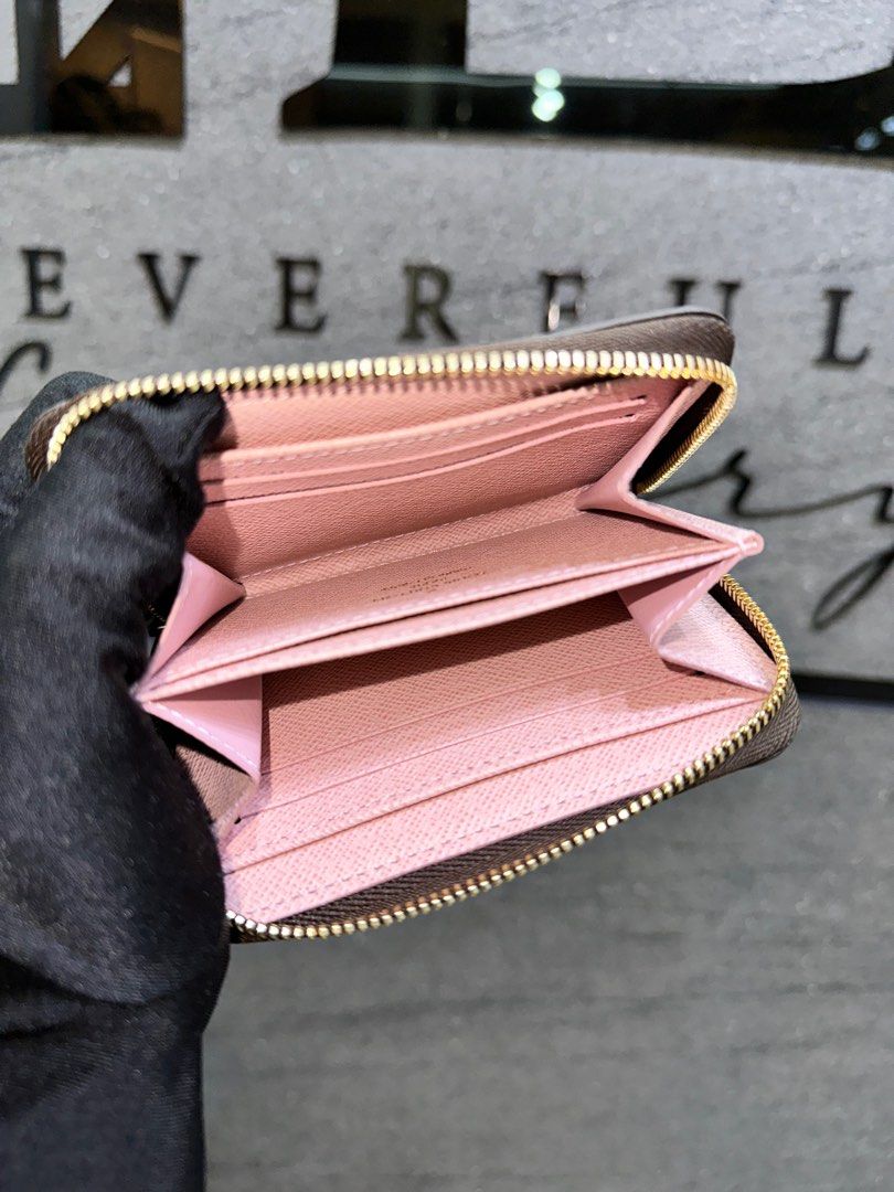 Louis Vuitton Wallet Compact Zippy Damier Ebene Coin Purse in Box