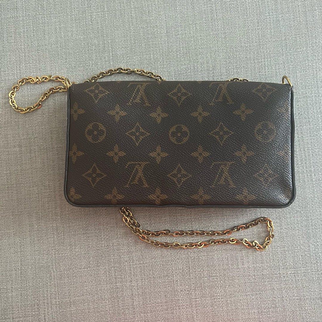 Louis Vuitton Multi Monogram Long Wallet With Wallet Insert Chain