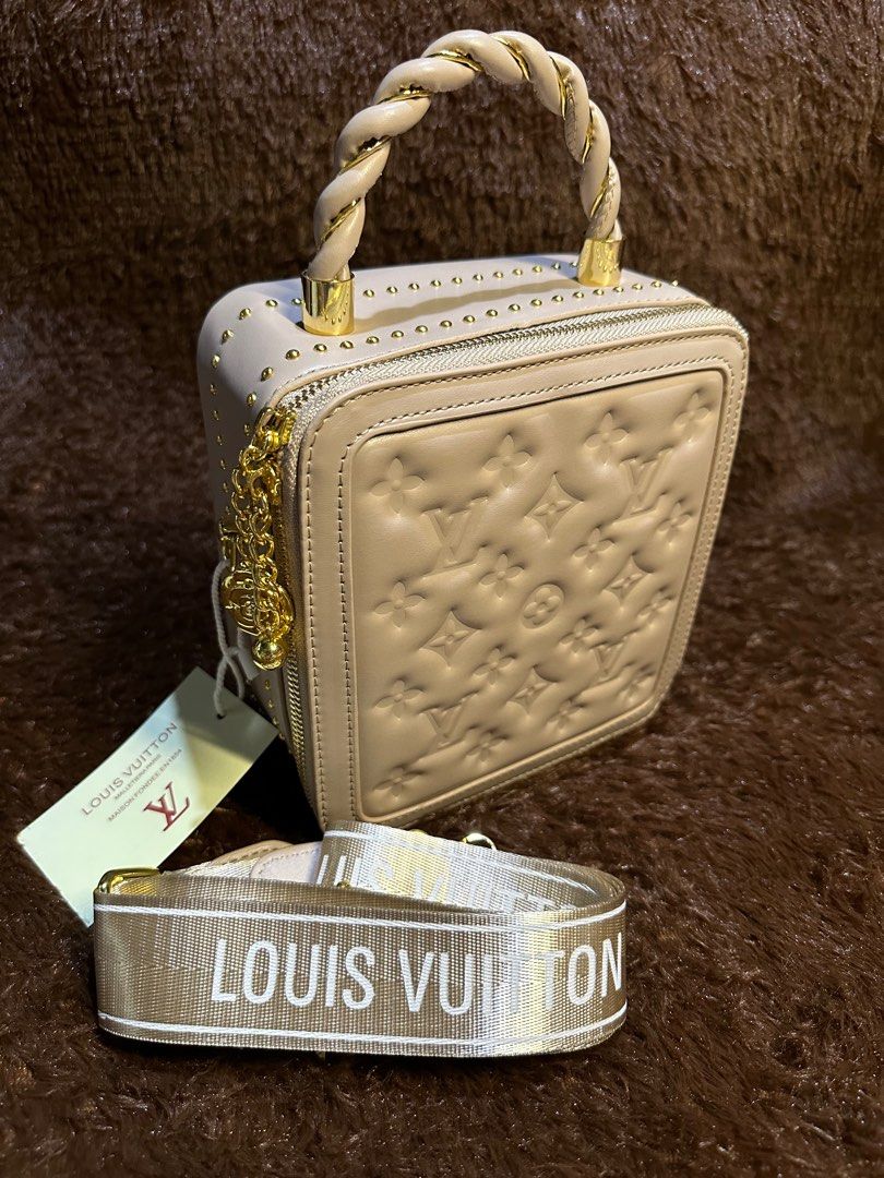 LV square bag in white