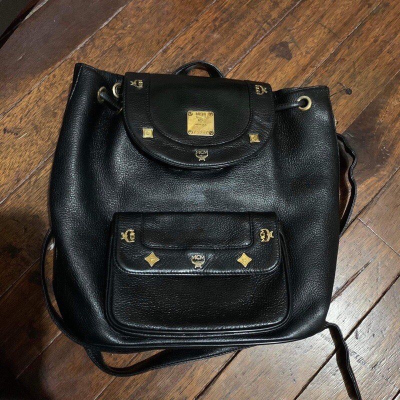 MCM papillon black, Luxury, Bags & Wallets on Carousell