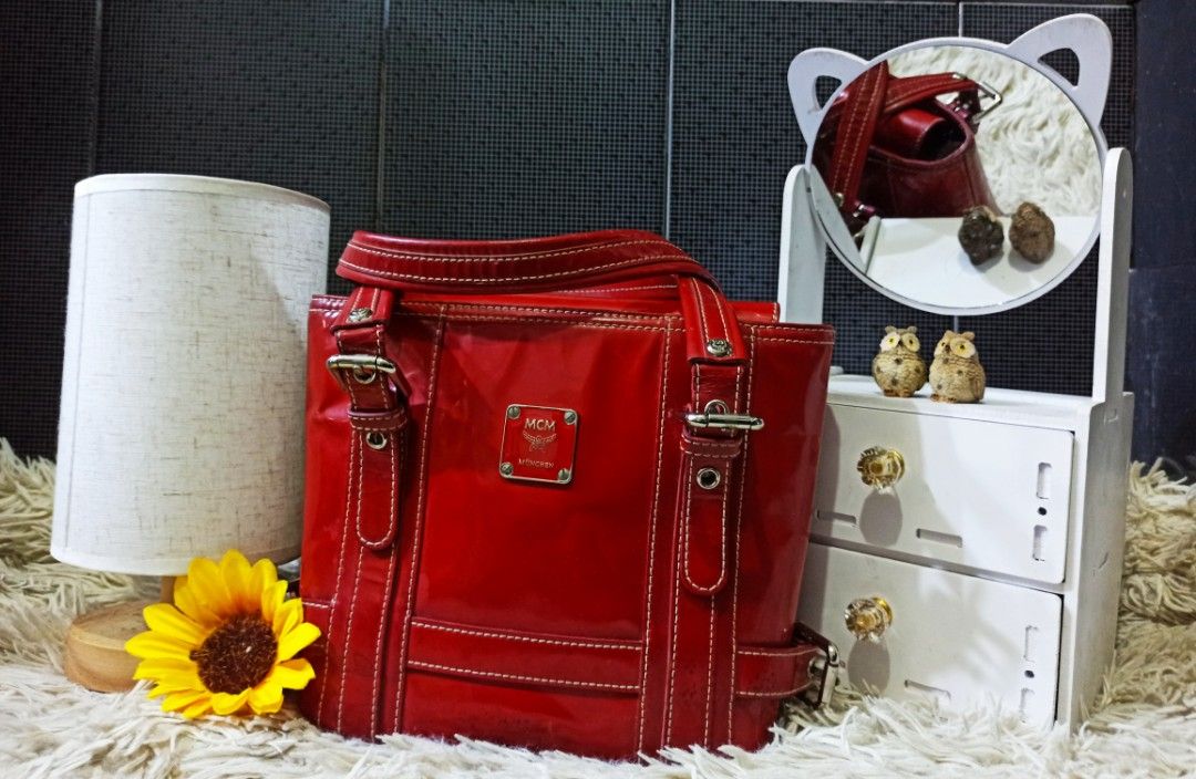 Mcm Red Handbag