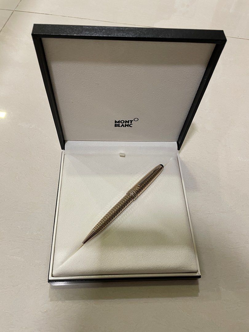 Meisterstück geometry solitaire champagne gold midsize ballpoint pen top