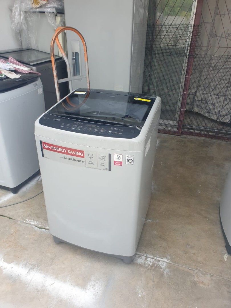 Mesin basuh washing machine LG smart inverter 11.0kg, TV & Home