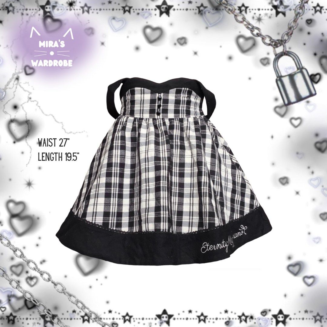Mezzo piano candy girls (Category: Skirts) located in Paranaque City. Submitted by Miraa (Listing ID 1233943554, Image 1). Description: Mezzo piano candy girls checkered Button front detail jumper skirt No flaws Wool fabric Scroll for more pictures.