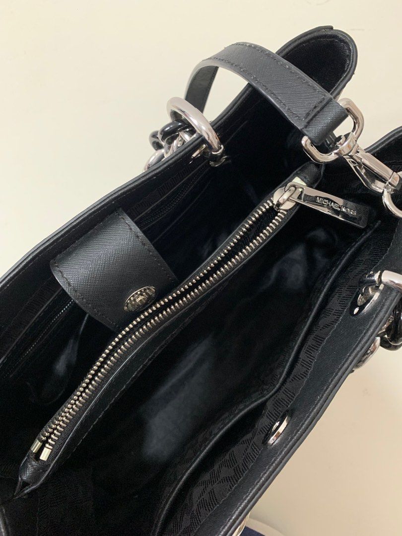 Michael kors cynthia medium black deals