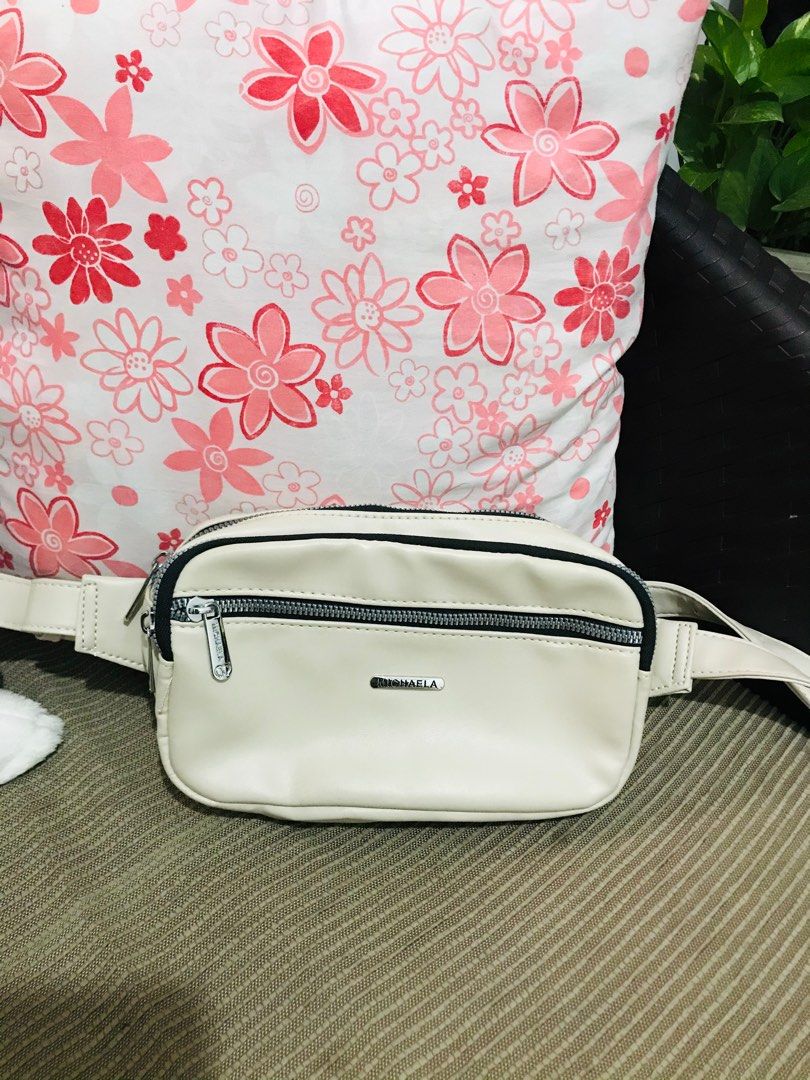 Michaela Waist Belt Bag Offwhite Cream Women s Fashion Bags Wallets Cross body Bags on Carousell