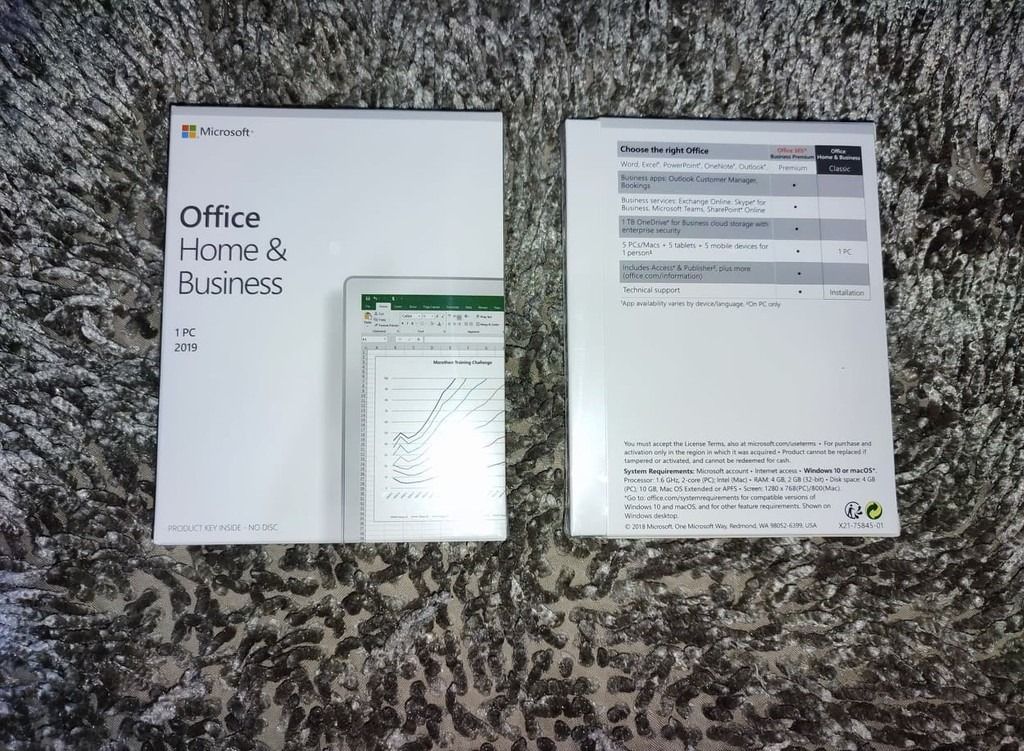 Microsoft Office 2019 Home & Business (Category: Office & Business Technology) located in Manila. Submitted by kier24 (Listing ID 1196600105, Image 1). Description: Office Home & Business 2019 -One-time purchase for 1 PC or Mac -Classic 2019 versions of Word, Excel, PowerPoint, and Outlook -Microsoft support included for 60 days at no extra cost -Licensed for home and commercial use All languages included. Compatible with Windows 10 or macOS* *Go