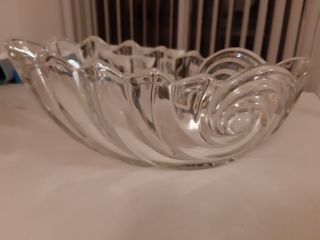 Mikasa crystal bowl, serving tray