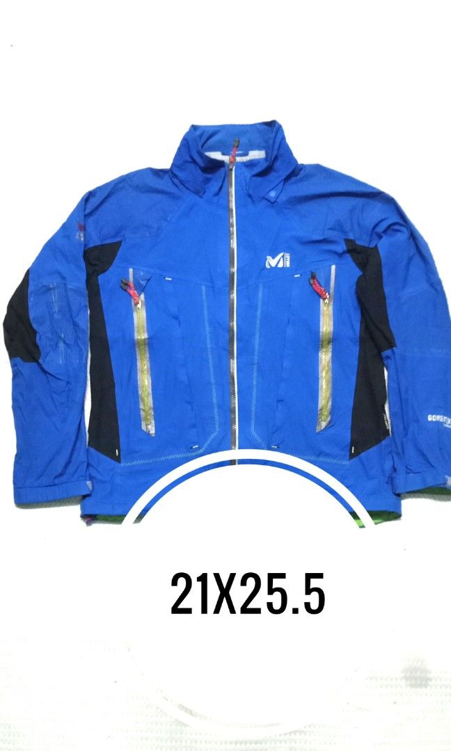 MILLET X GORE TEX ACTIVE WATERPROOF WINDBREAKER JACKET ( PIT 21X25.5